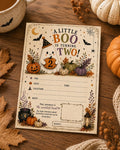 Vintage Halloween 2nd Birthday Invitation Template | Ghost Party Editable Canva | Printable & Mobile Digital Download