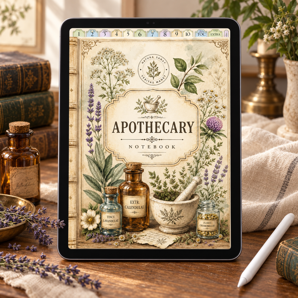 Apothecary Digital Journal | Hyperlinked PDF Notebook