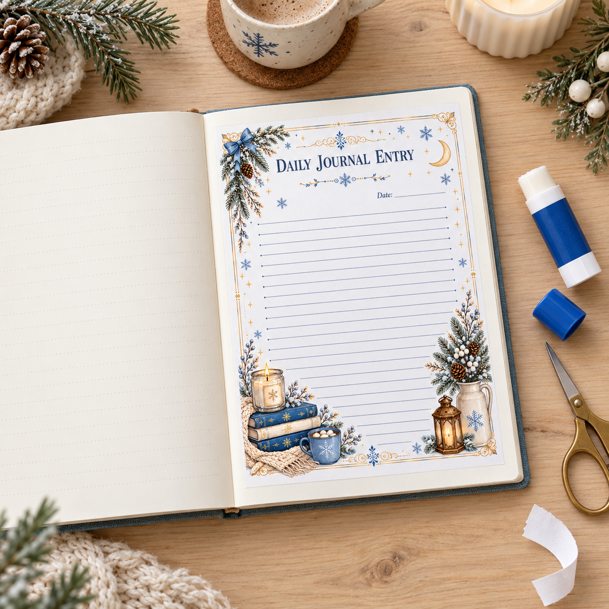 Printable Apothecary Journal | A5 Journal Pages & Inserts | Vintage Printable Journal