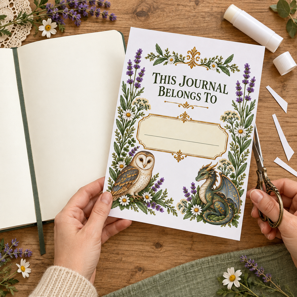 Printable Apothecary Journal | A5 Journal Pages & Inserts | Vintage Printable Journal